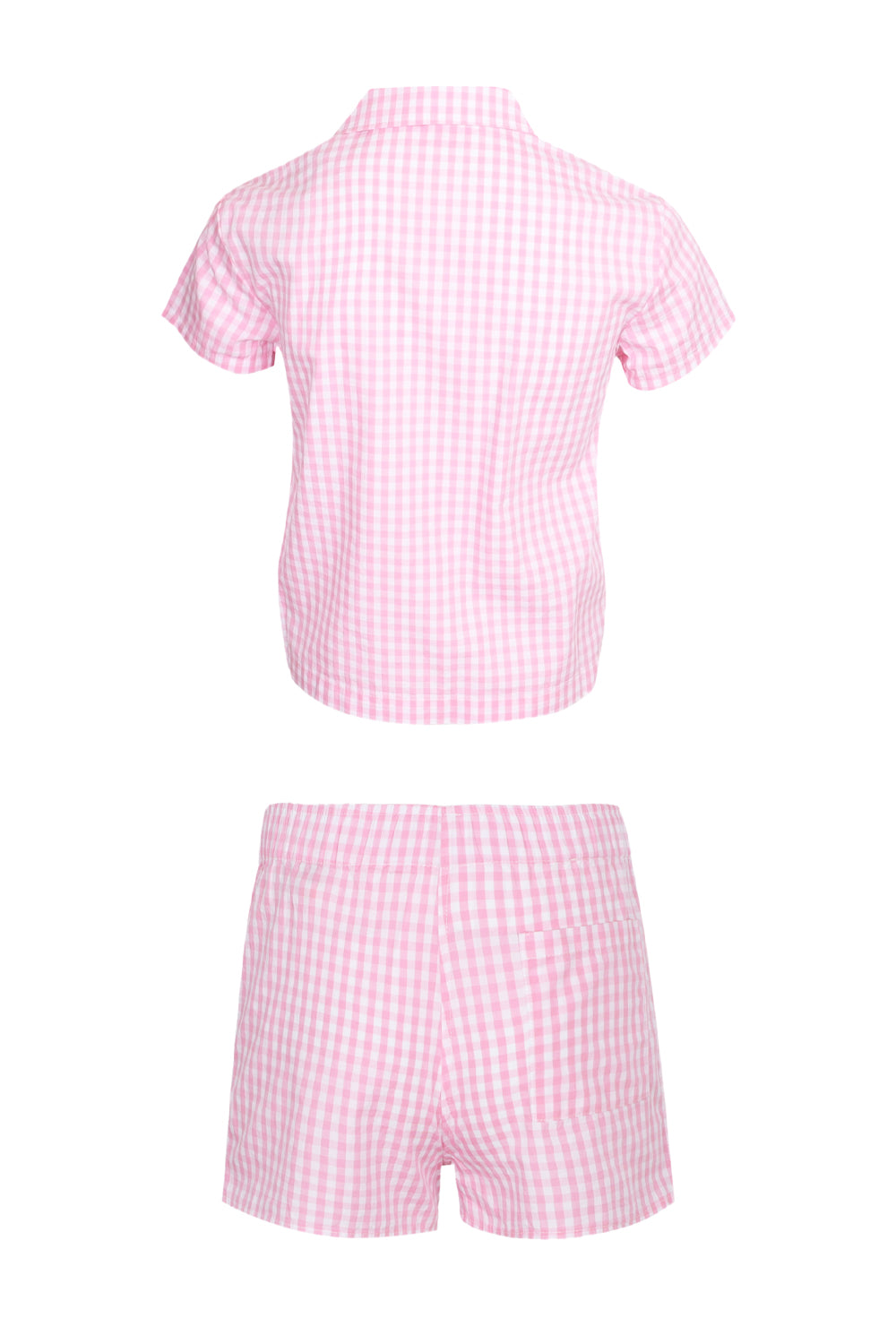 Load image into Gallery viewer, Everlee Popeline Vichy Shirt and Boxy Shorts Set
