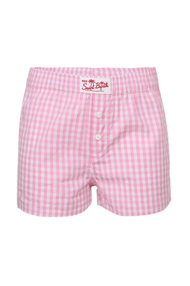 Everlee Popeline Vichy Shirt and Boxy Shorts Set