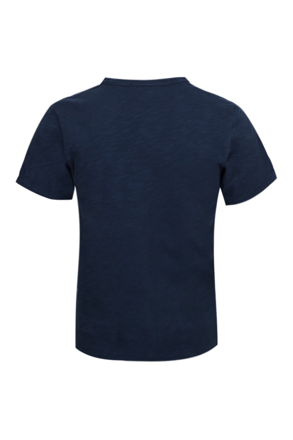 Load image into Gallery viewer, Flamed Cotton T-shirt Navy Blue
