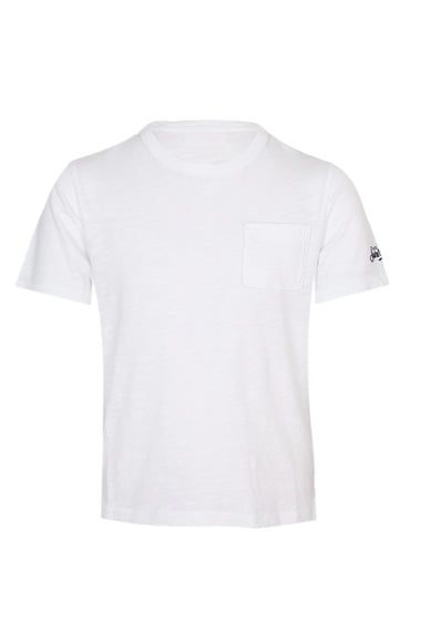 Flamed Cotton T-shirt White