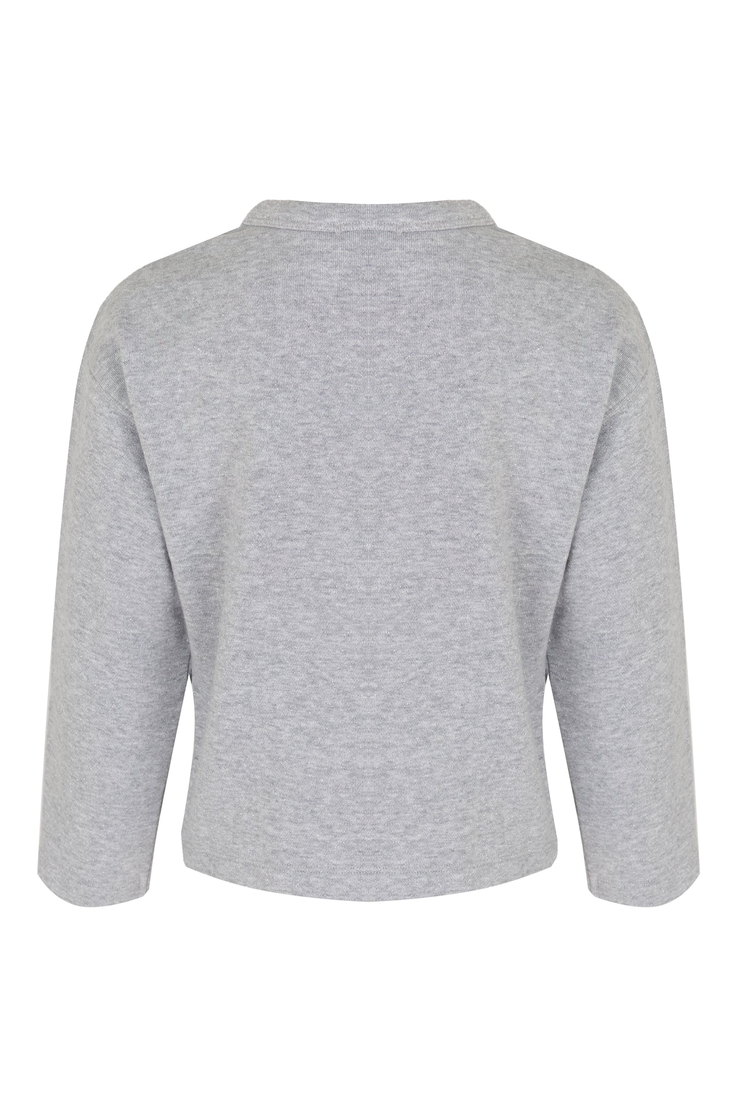 Load image into Gallery viewer, Girl Angelique Lurex Sweatshirt Gray
