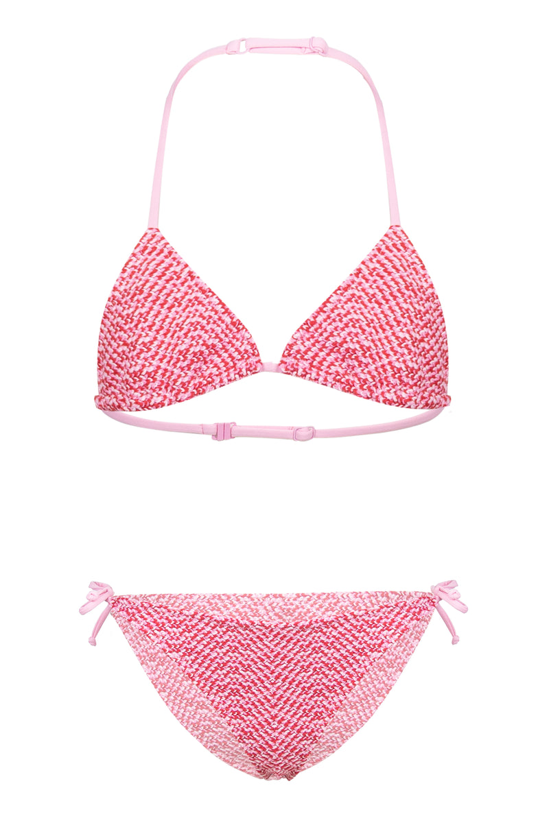 Holly Crochet Mix Color Triangle Bikini