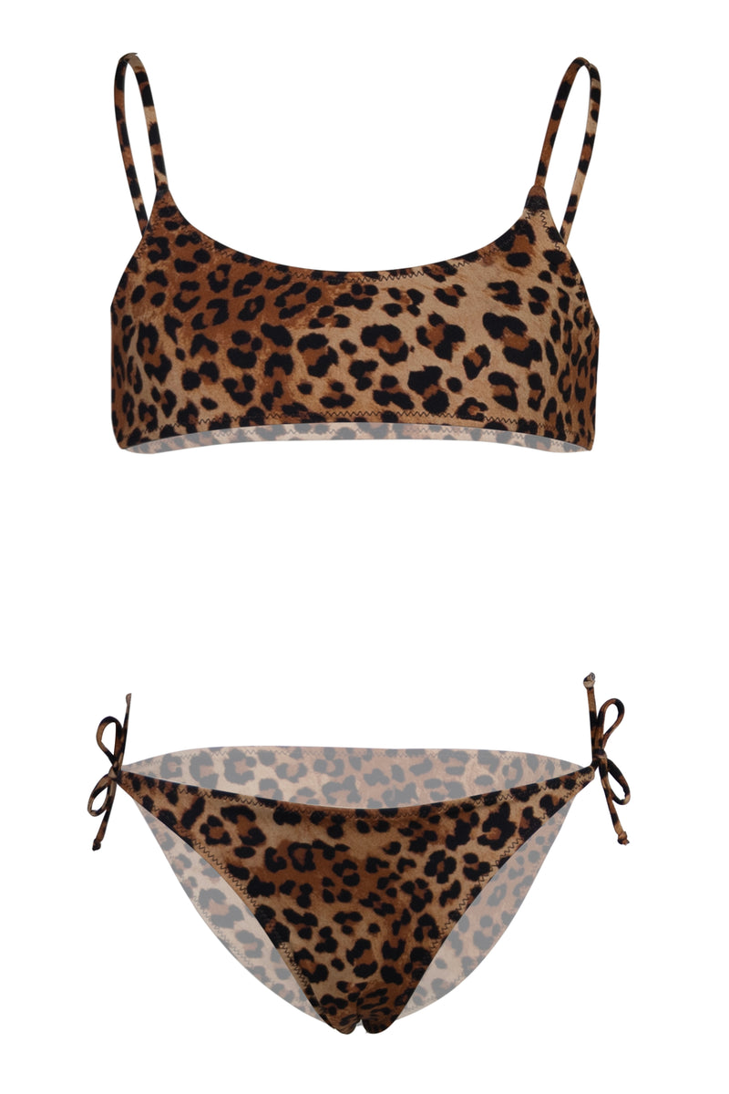 Jaiden Leopard Print Bralette Bikini