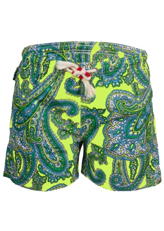 Jean Lighting Cachemire Vibe Neon Yellow/Green Swimshorts