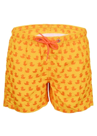 Jean Lighting Ducky Mono Yellow/Orange Boys Swimshorts
