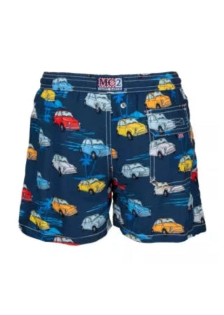 Jean Voiaga Cars Boy Swimshorts Navy Blue