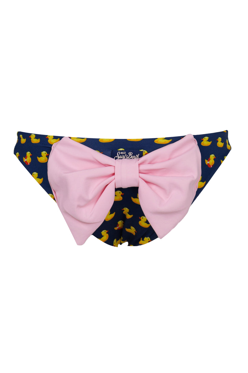 Madame Swim Briefs With Bow And Ducky Print