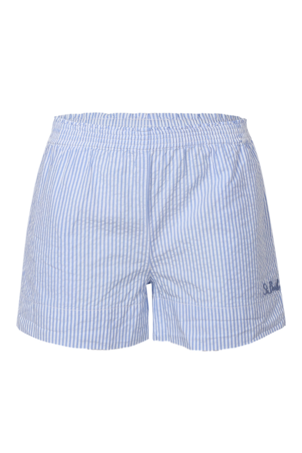 Meave Jr Seersucker Stripes Blue Girl Pullup Short