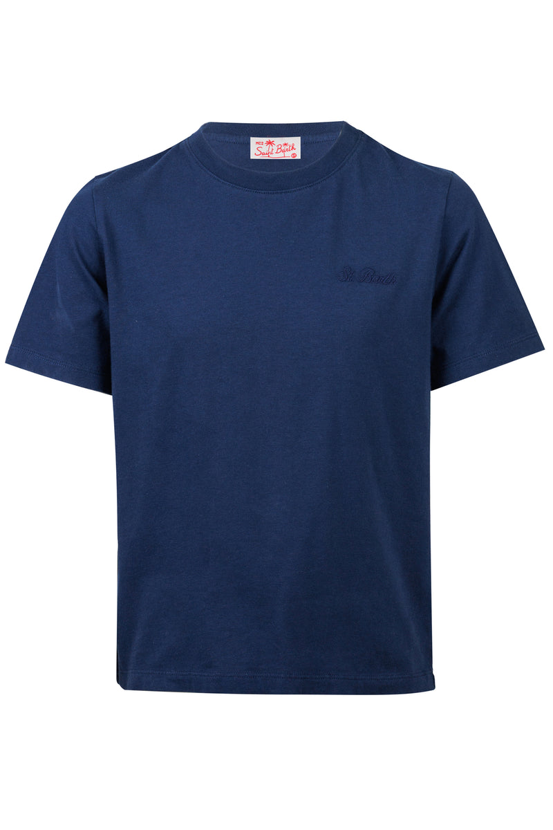 Navy Dover Jr t-shirt With Embroidered Logo