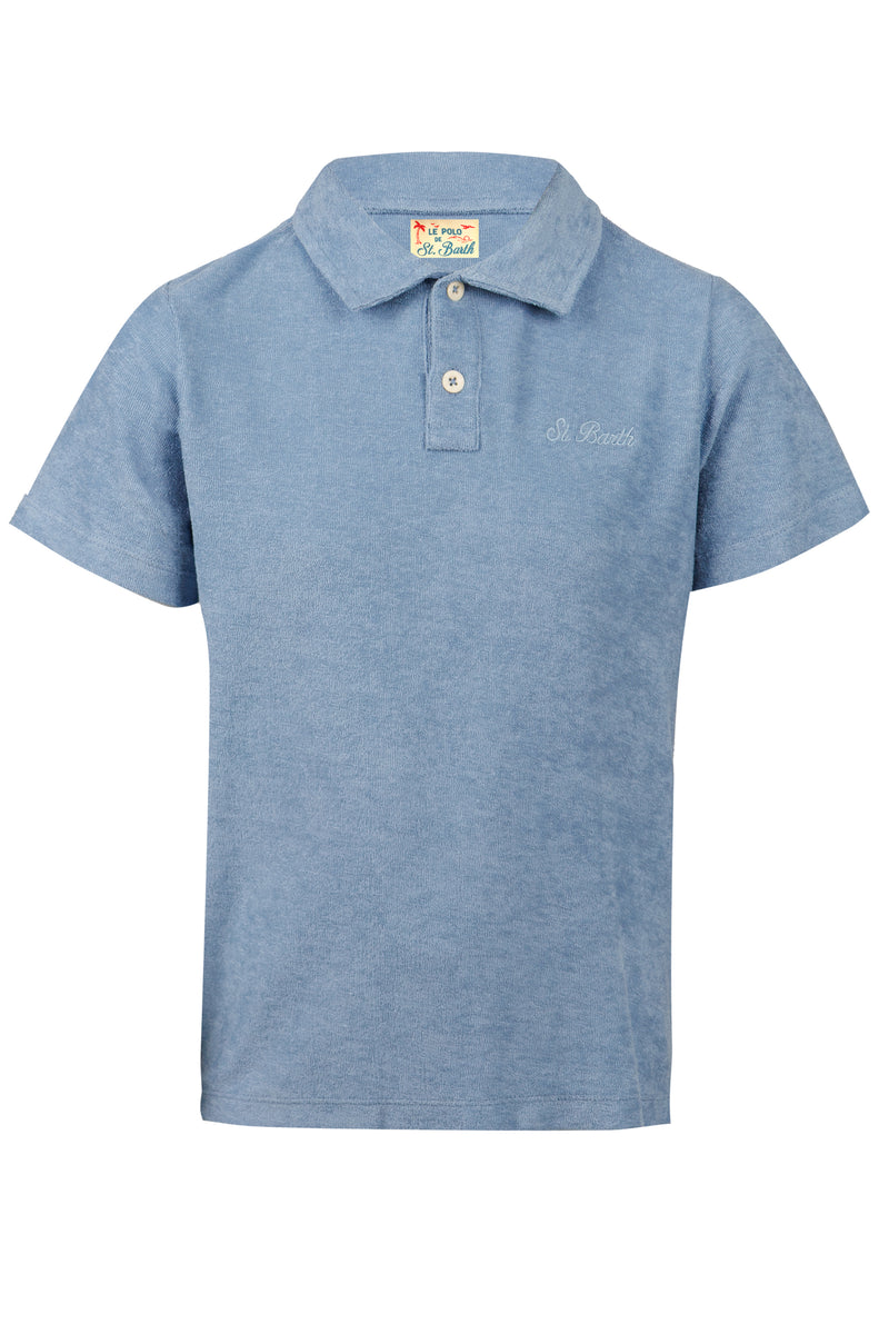 Navy Terry Polo Shirt Jeremy Jr
