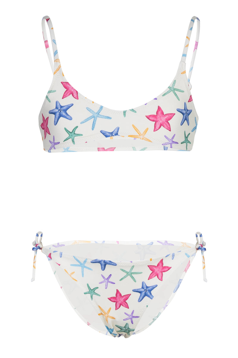 Paloma Jr Deep Scoop Bikini With Starfish Print