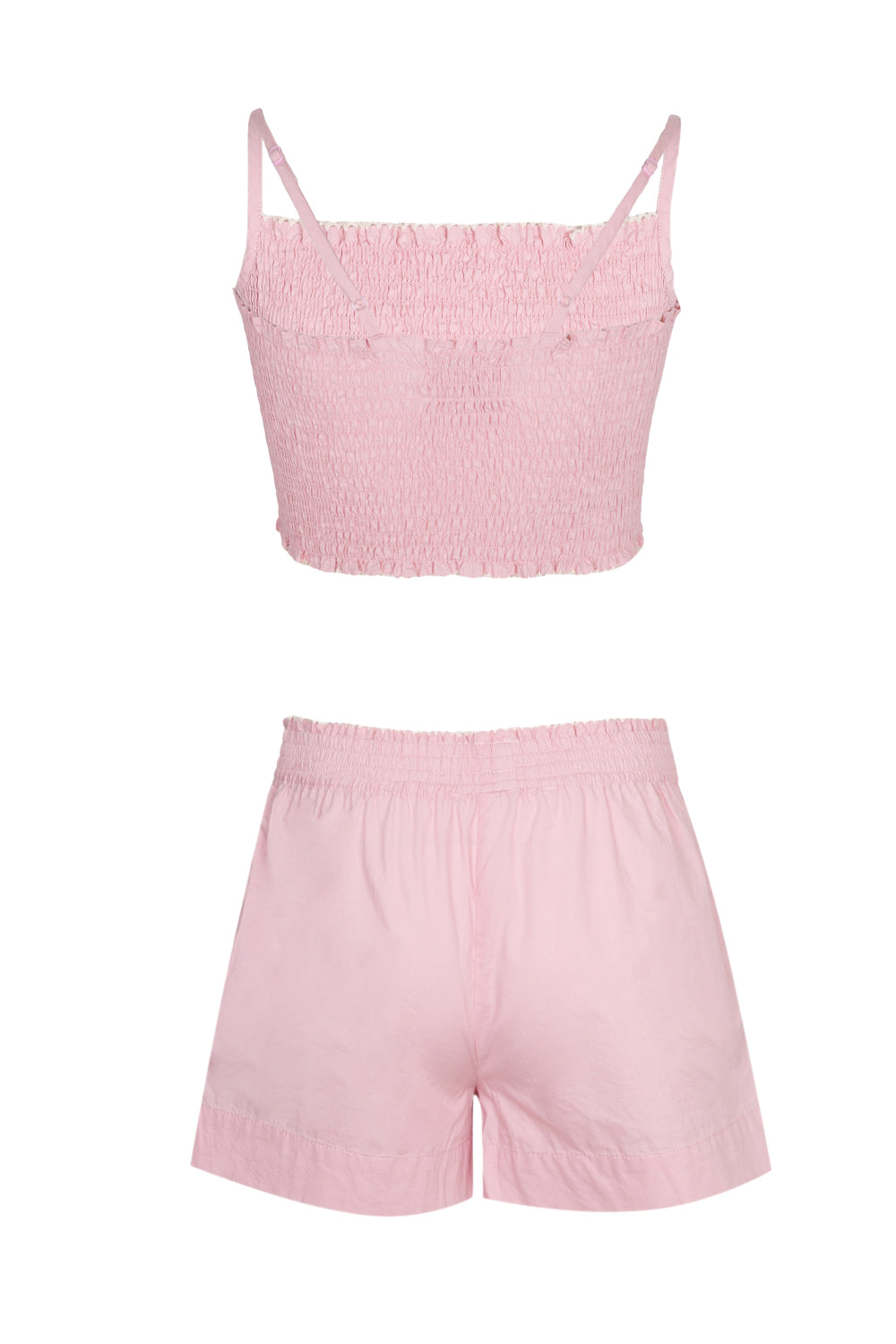 Load image into Gallery viewer, Popeline Pink Top and Short Set
