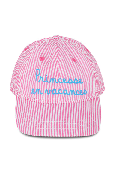 Seersucker Stripes Princess Cap