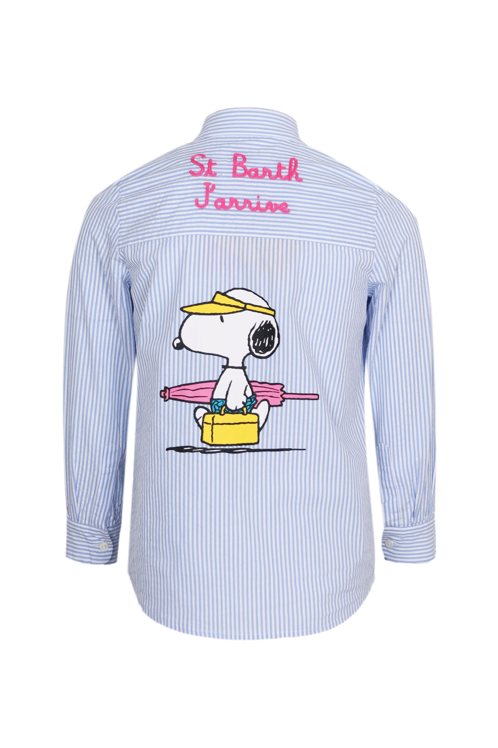 Load image into Gallery viewer, Snoopy Stripes Shirt Blue
