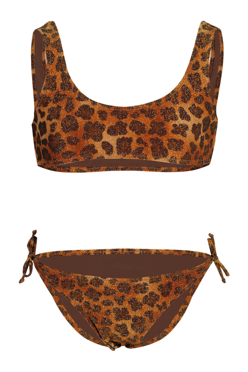 Taffy Bralette Bikini Leopard Print
