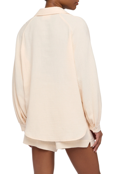 Maira Off White Muslin Blouse