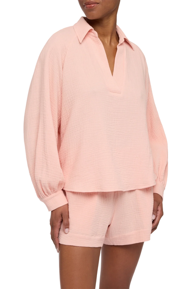 Maira Pink Muslin Blouse