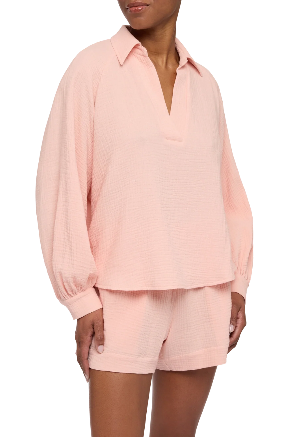 Load image into Gallery viewer, Maira Pink Muslin Blouse
