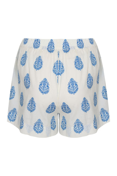 Meave Cotton Short Paisley Leaf Pattern