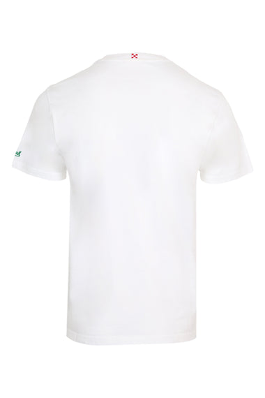 Austin Cotton T-Shirt with Embroidery and Watch Print