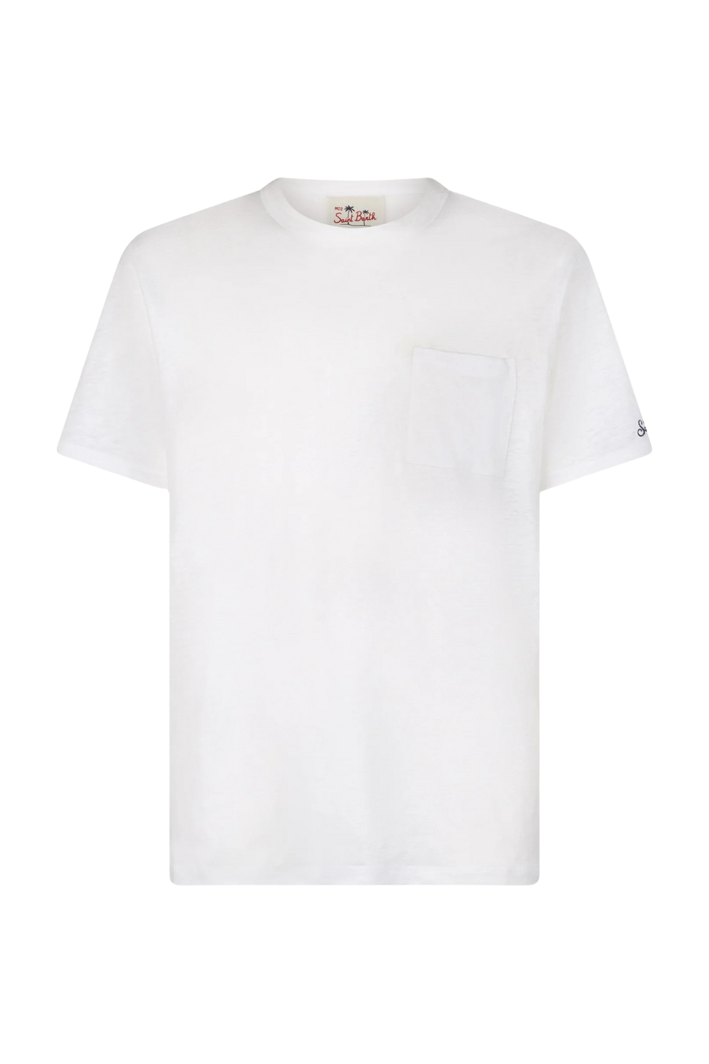 Load image into Gallery viewer, Ecstasea Man Linen T-shirt White
