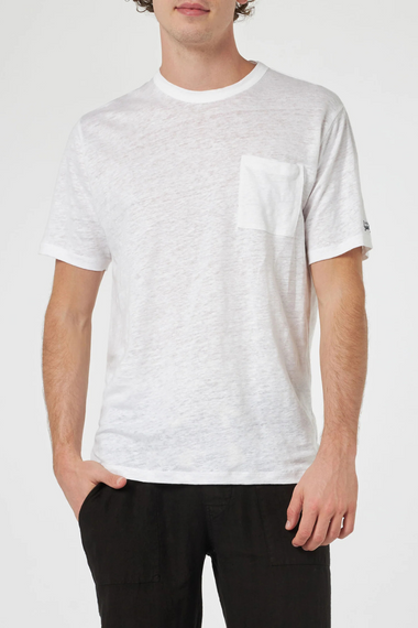 Ecstasea Man Linen T-shirt White