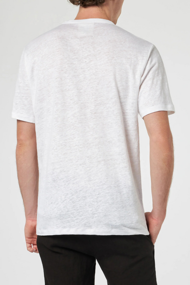 Ecstasea Man Linen T-shirt White