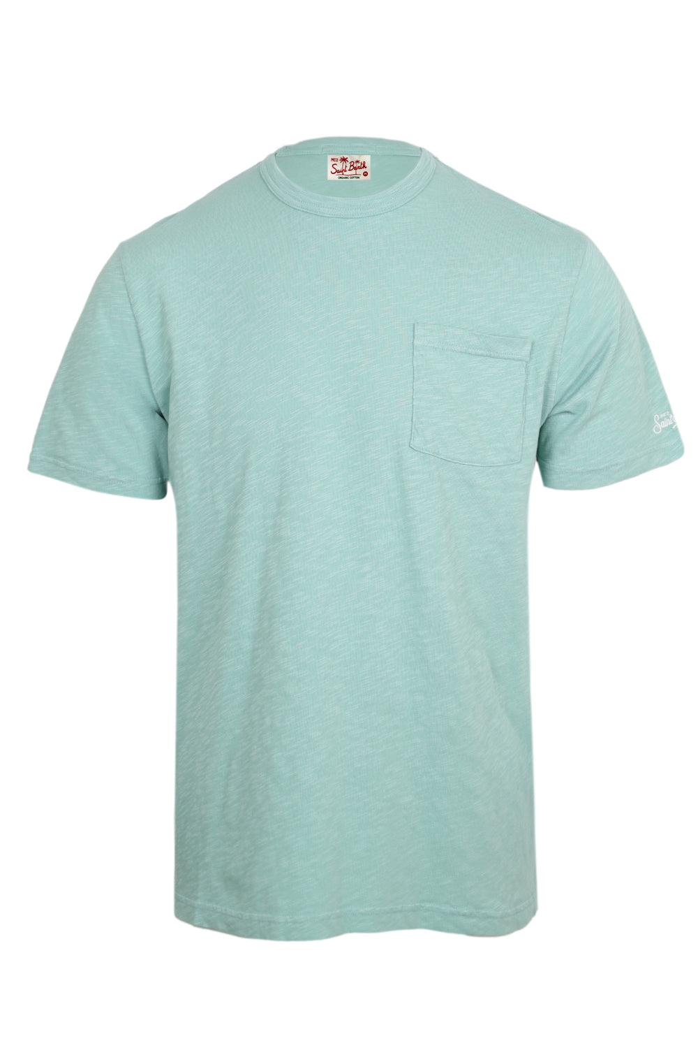 Load image into Gallery viewer, Sage Cotton T-Shirt President with Embroidery
