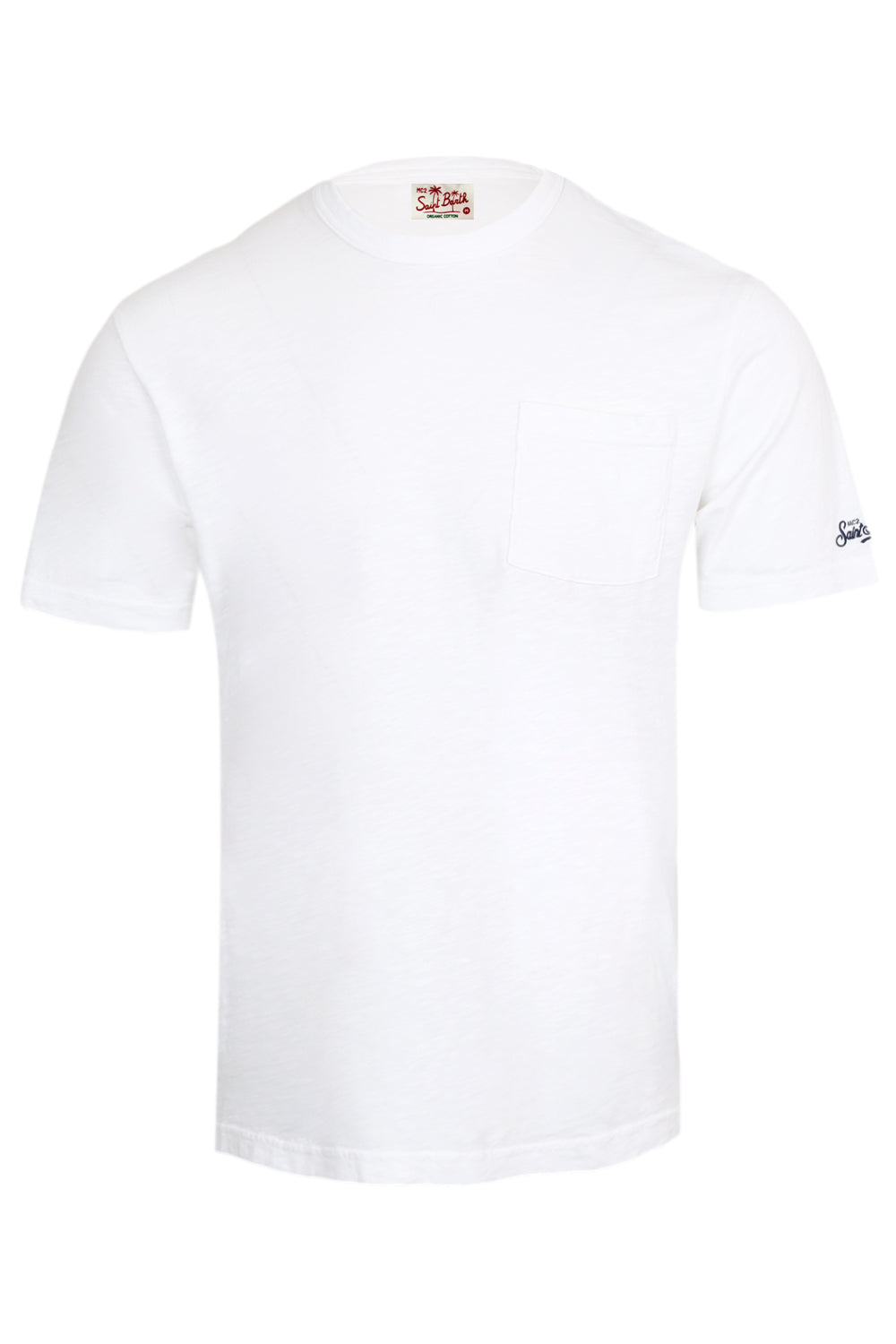 Load image into Gallery viewer, White Cotton T-Shirt President with Embroidery
