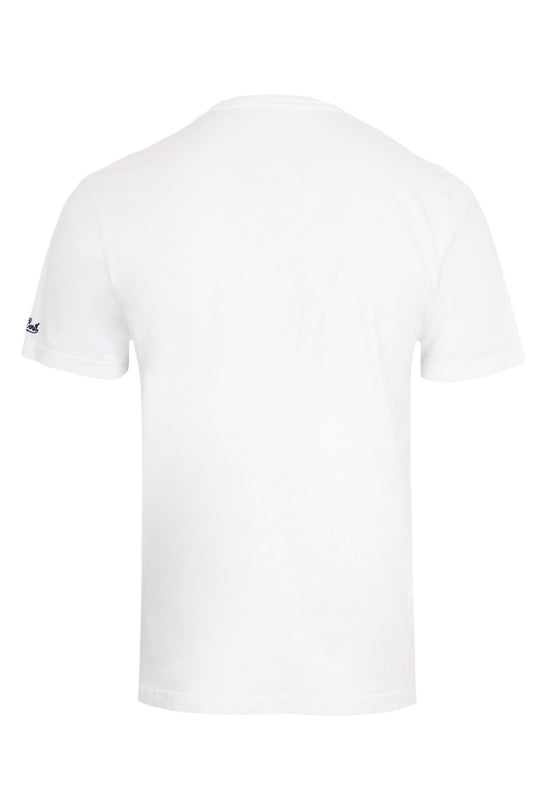 Load image into Gallery viewer, White Cotton T-Shirt President with Embroidery
