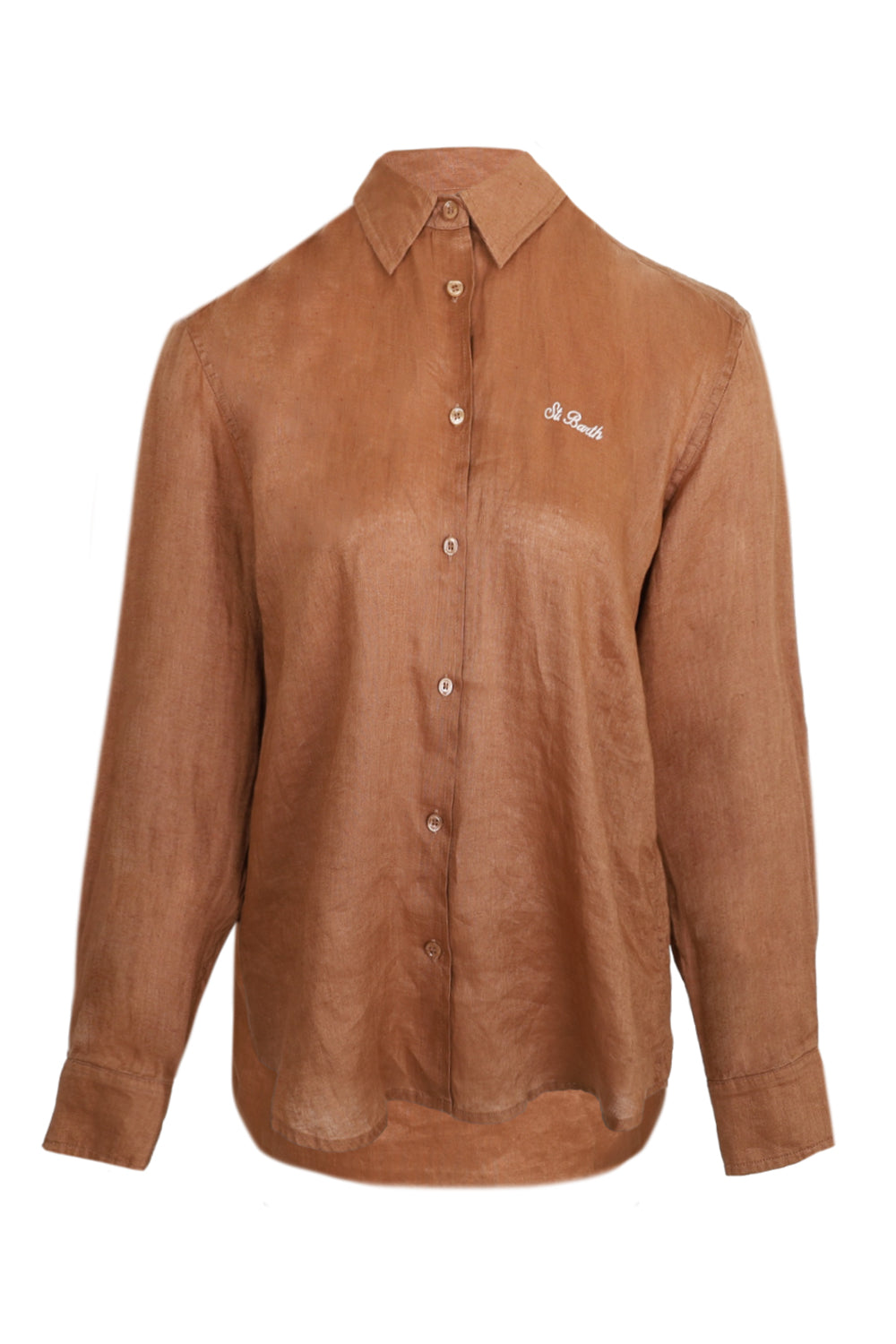 Load image into Gallery viewer, Meredith Brown Linen Classic Shirt
