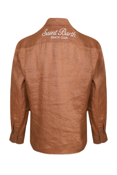 Meredith Brown Linen Classic Shirt