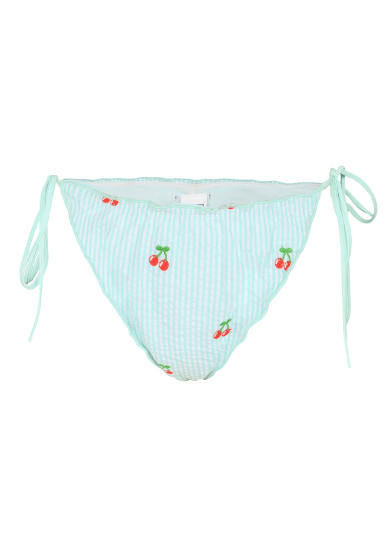 Miami Cheeky Brazilian Womens Bikini Bottom Frou Frou Cherry