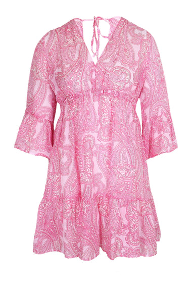 Ramie Cachemire Vibe Print Dress