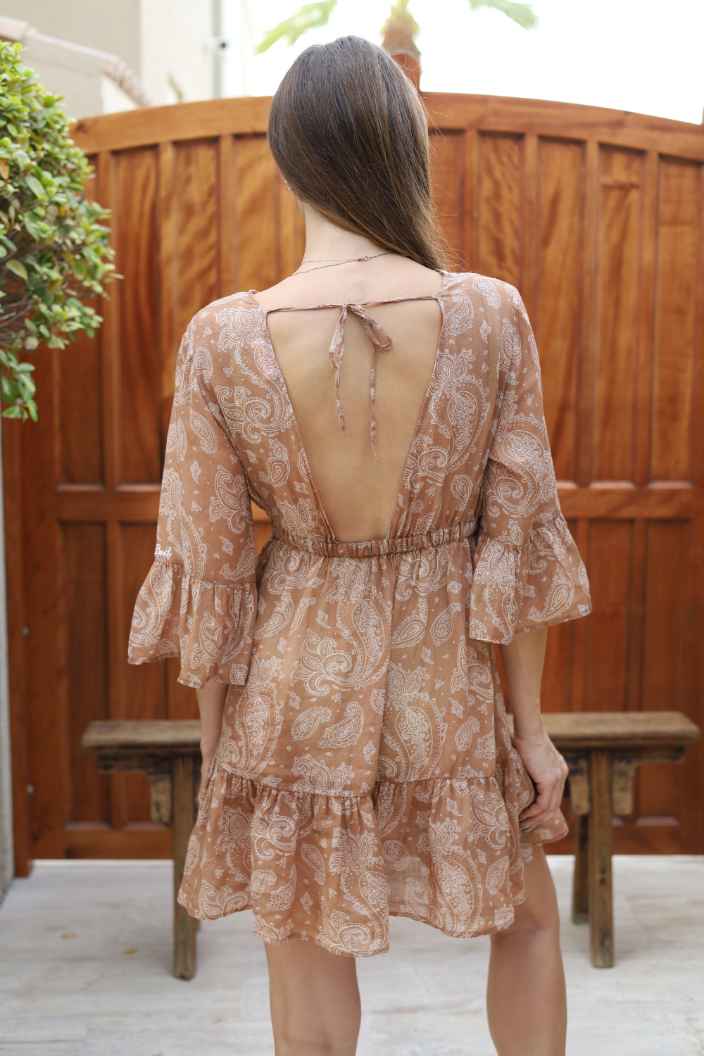 Load image into Gallery viewer, Ramie Elegant Paisley Print Dress
