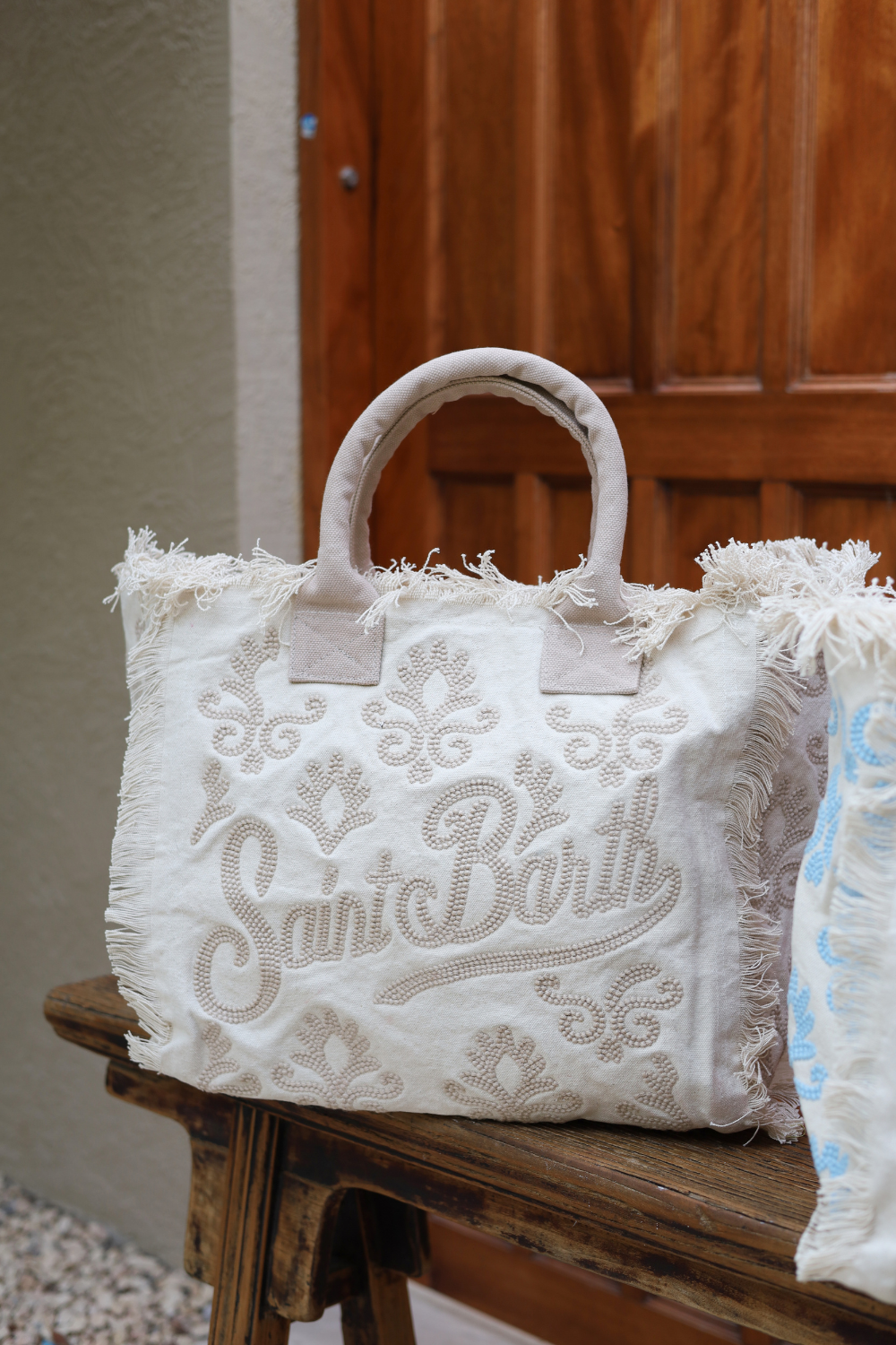 Load image into Gallery viewer, Vanity Rug White and Beige Tote Bag
