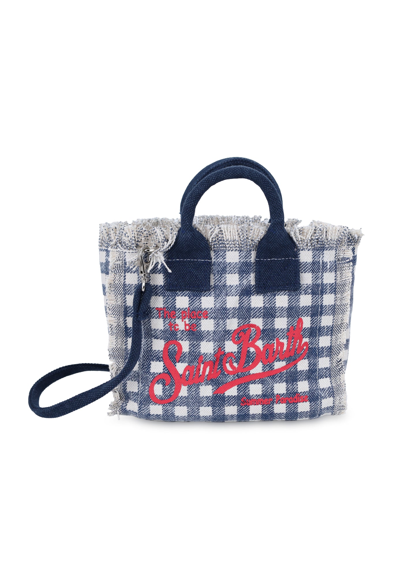 Load image into Gallery viewer, Vanity Vichy Mini Blue Tote Bag
