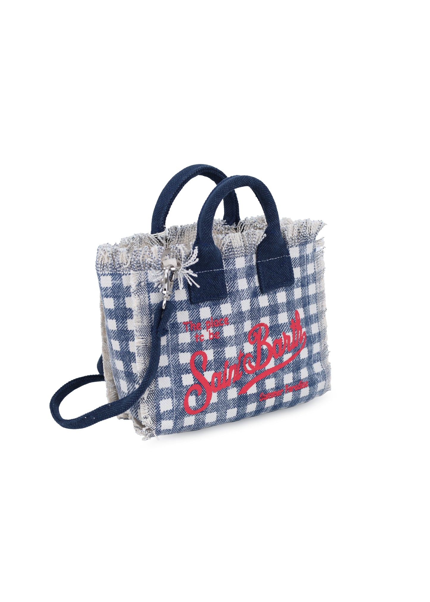 Load image into Gallery viewer, Vanity Vichy Mini Blue Tote Bag

