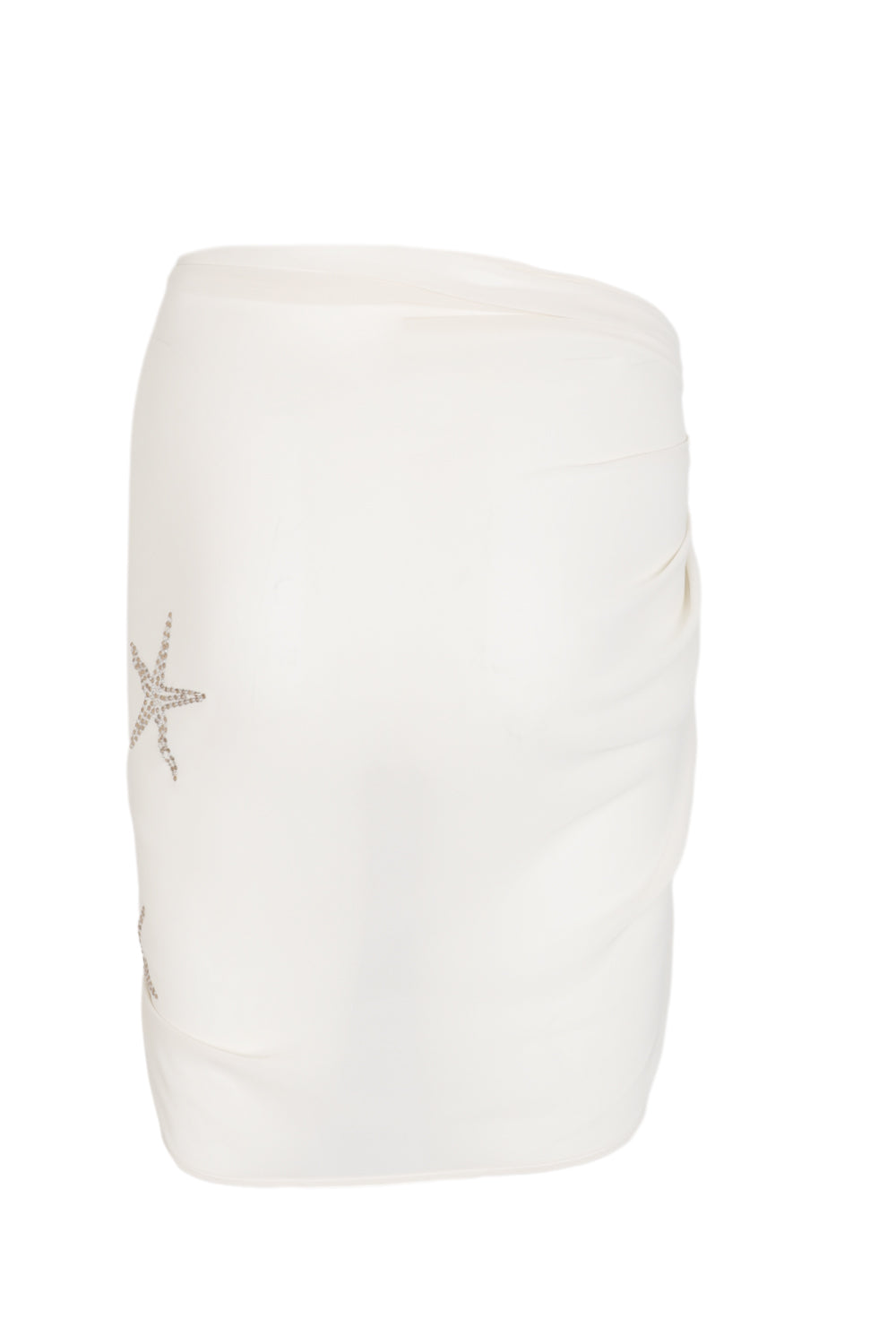 Load image into Gallery viewer, Woman Short Sarong Georgette Starfish Strass
