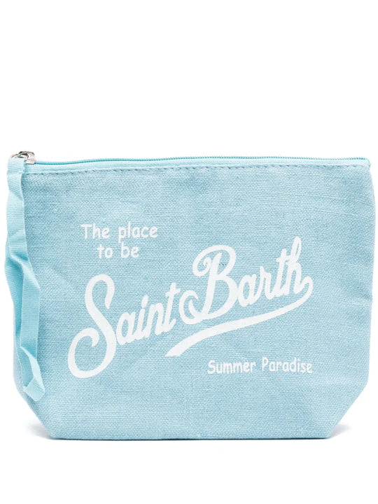 Aline Linen Pouch Light Blue