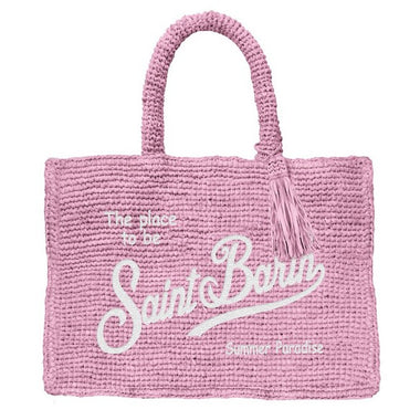 Mini Raffia Pink Vanity Bag