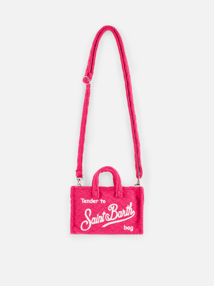 Load image into Gallery viewer, Phone Bag Terry Embossed Wave Pink - ONE SIZE - Mobile Phone Accessories
