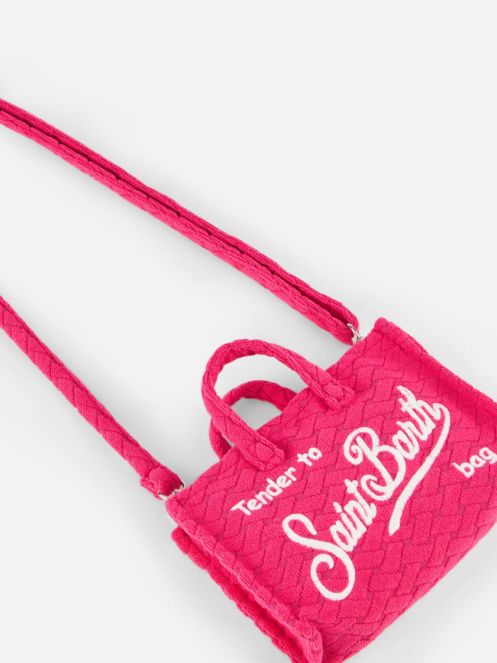 Load image into Gallery viewer, Phone Bag Terry Embossed Wave Pink - ONE SIZE - Mobile Phone Accessories
