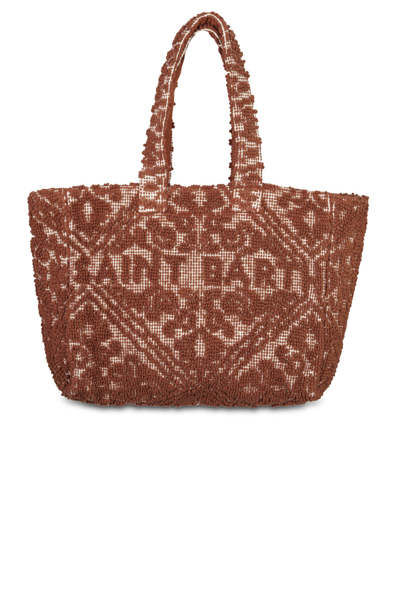 Tufting Tote Bag Brown