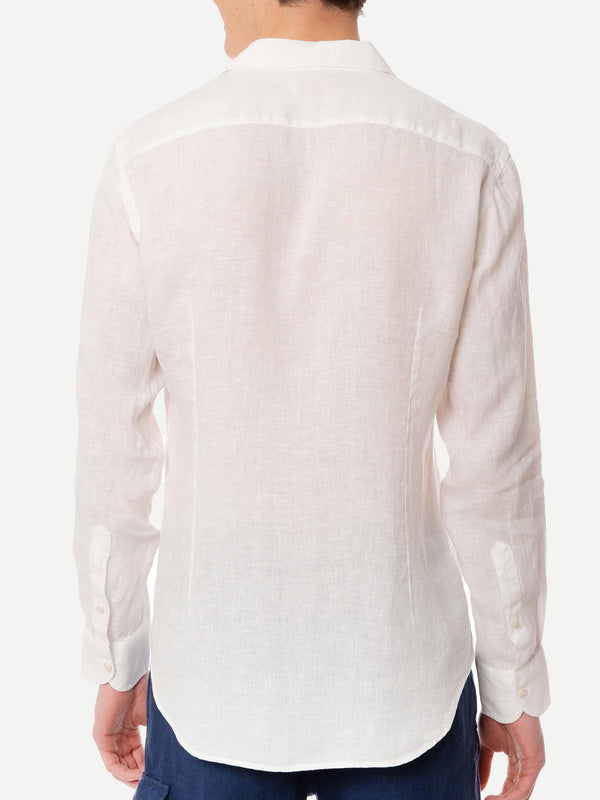Load image into Gallery viewer, White Linen Pamplona Shirt - Top
