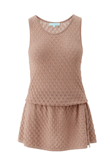 Ambra Short Dress Tan