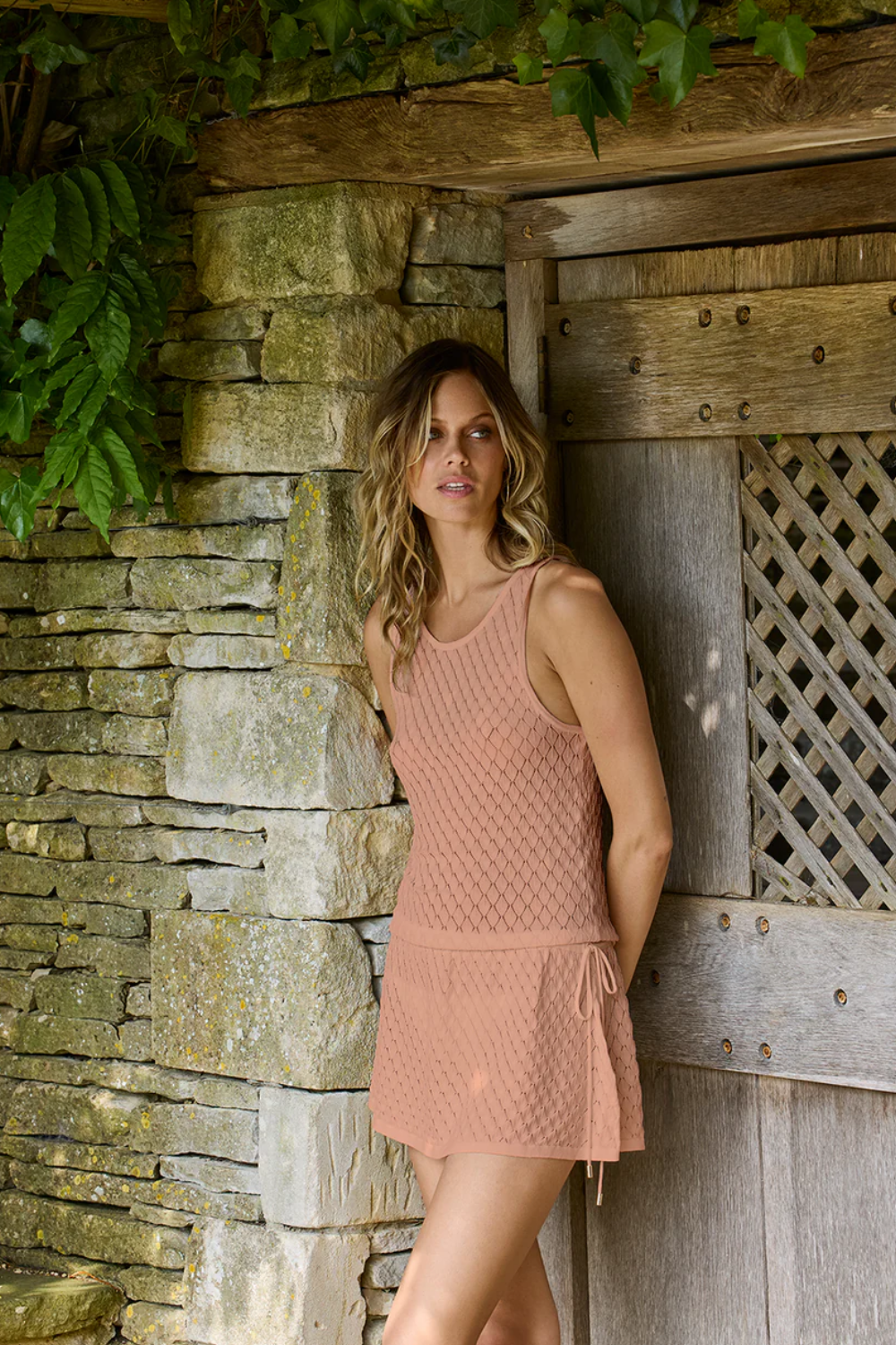 Load image into Gallery viewer, Ambra Short Dress Tan
