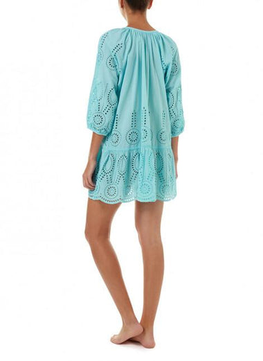 Melissa Odabash Ashley Sky 3/4 Sleeved Cover Up - Cover Up