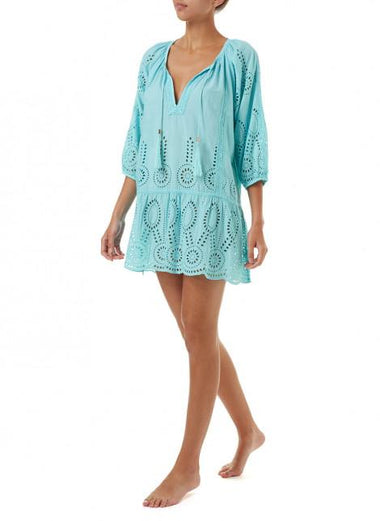 Melissa Odabash Ashley Sky 3/4 Sleeved Cover Up - Cover Up