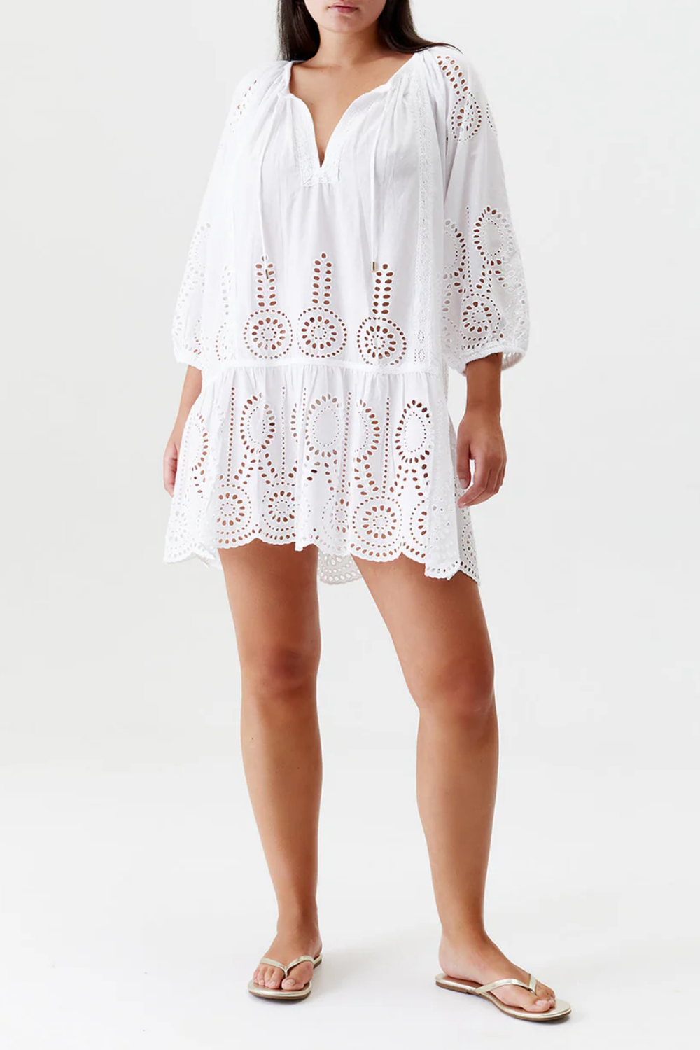 Load image into Gallery viewer, Ashley Core Kaftan White
